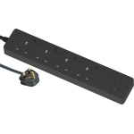 Schneider Electric 施耐德電氣 TSH34ACUSB_3_DG 13A四位安全拖板連獨立開關 連LED指示燈及兩位USB充電插座 30W PD3.0 Type A+C (連3米線)